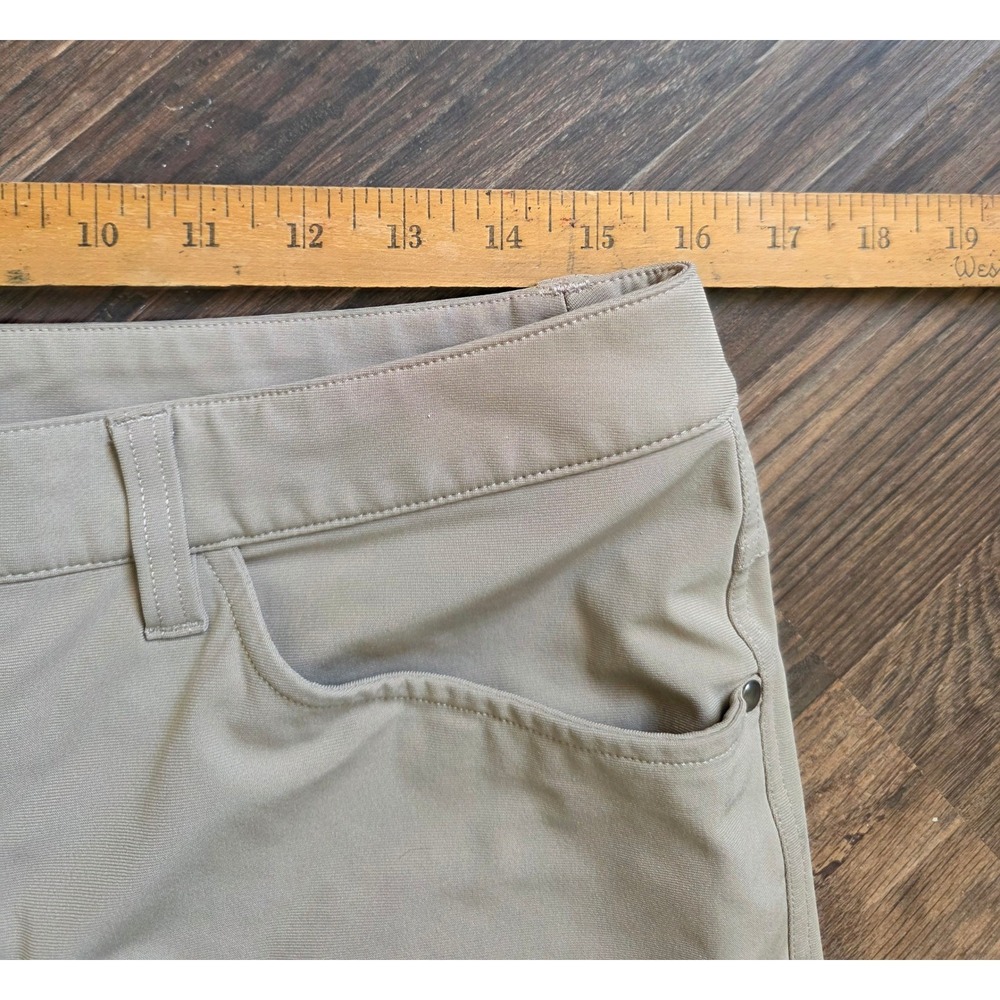 Lululemon Commission Pant Slim 32 Khaki Tan Technical Commuter Trousers Gorpcore - Picture 6 of 8
